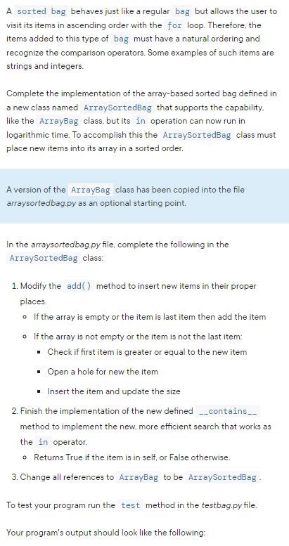 Image result for Real-World Example of Bag Sort Python