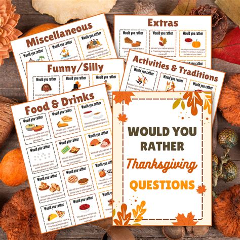 100 Thanksgiving Would You Rather Questions For the Family