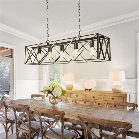 Depuley 5-Light Industrial Kitchen Island Pendant India | Ubuy