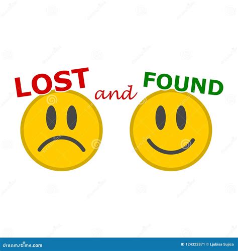Lost and Found sign stock vector. Illustration of keys - 124322871