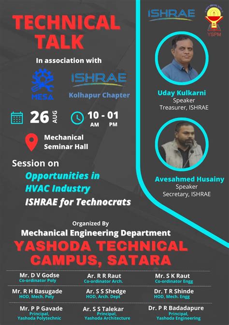 Yashoda Technical Campus, Satara - Faculty Of Engineering