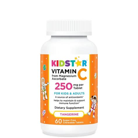 KidStar Vitamin C Chewable Tablets with Organic Fruit Blend