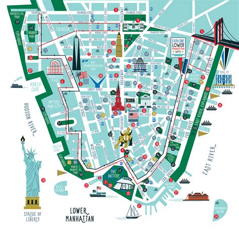 LOWER MANHATTAN MAP on Behance