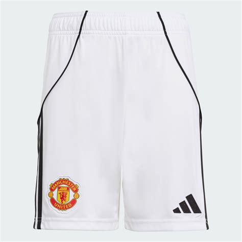 Clothing - Manchester United 25/26 Home Shorts - White | adidas South ...