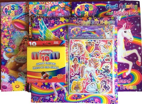 Lisa Frank Set 2017 Calendar, 2 Coloring Activity Books, Playskool ...