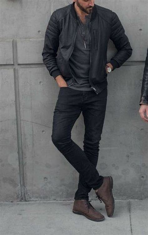 48 Flawless Men Black Jeans Ideas For Fall