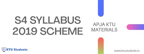 KTU S4 2019 Scheme Syllabus for All Branches | 2023 Updated | KTU ...