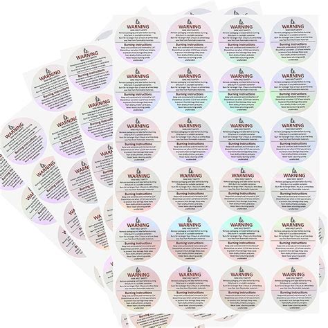 Candle Warning Labels 240pcs - funvce 1.2inch Candle | Ubuy India