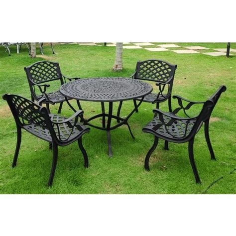 Cast Aluminum Garden Chair Table Set - Cast Aluminium Garden Chairs Set ...