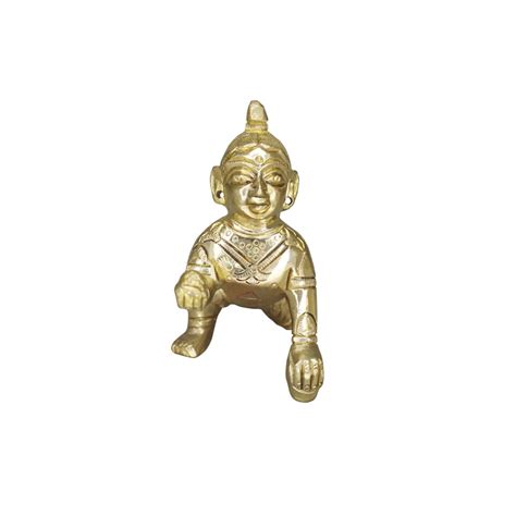 Buy Om ssvmb9 Brass Bal Gopal/Laddu Gopal/Ladoo Gopal/Thakur Ji/Makhan ...