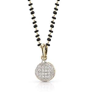 Buy OUR BRAND Traditional G48 Gold-Plated, Black Beaded Chain ...