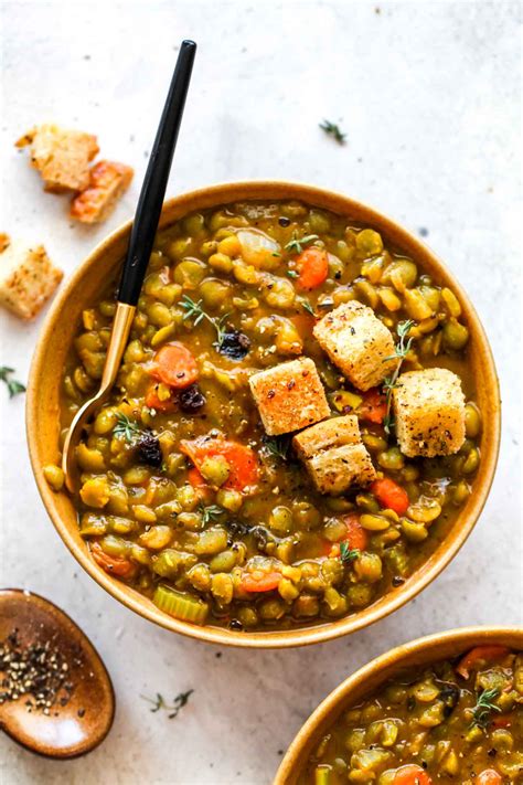 Healthy Split Pea Soup Recipe Vegan Coconut Split Pea Soup