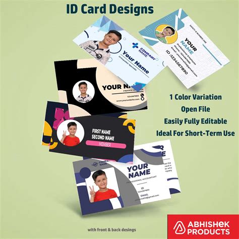 2/6 CorelDraw 11 Company ID Card Templates | 100 Editable Designs India ...