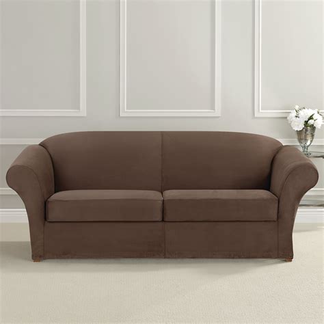 Sure Fit Ultimate Heavyweight Stretch Suede Sofa Slipcover & Reviews ...