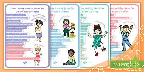 100+ Indoor Activity Ideas for Early Years Children