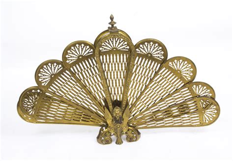 Vintage Brass Peacock Fireplace Screen – Mriya.net