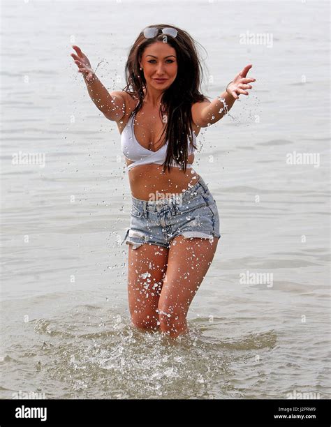Nina Roberts, 27, from London, enjoying herself in the sunshine at ...