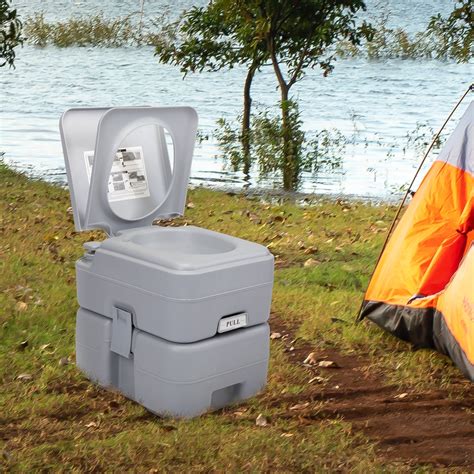 JAXPETY 5.3 Gallon Portable Toilet Camping Porta Potty for RV Travel ...