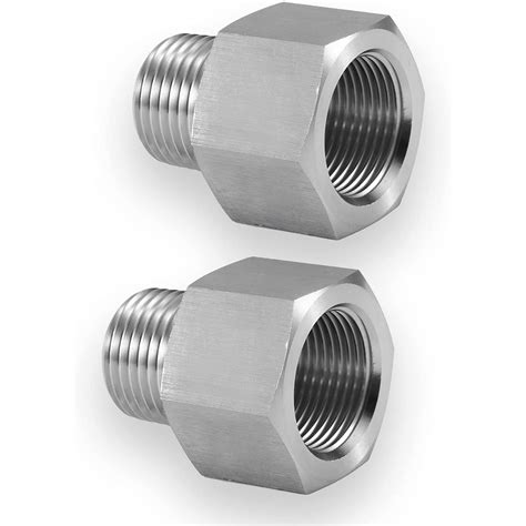 2 piezas de accesorios reductores, rosca macho hexagonal, rosca macho ...
