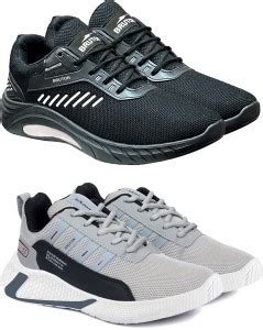 BRUTON Combo Pack Of 2 Trendy & Stylish Sports Shoes Running Shoes For ...