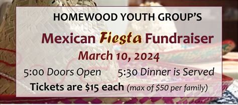 Youth Group Fiesta! Fundraiser Dinner, Homewood Evangelical Free Church ...