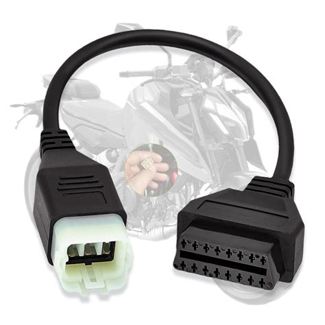 OBD2 Adapter Cable Fit for KTM 6 Pin to 16Pin Motorcycle Diagnostic ...
