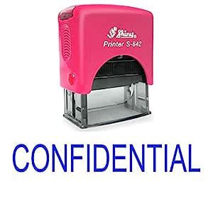 IMPACT2PRINT Shiny 842 Self Inking Confidential Text Rubber Stamp ...