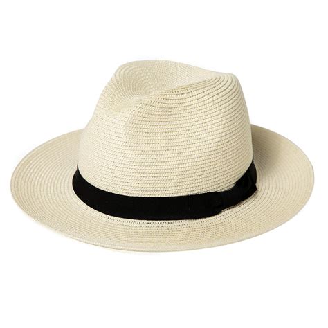 Mua Comhats Big Head XXL Men Sun Straw Fedora Hat for Women,Packable Beach Hat Wide Brim Panama ...