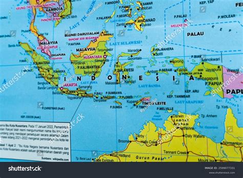 High-resolution Political Map Indonesia Showing Major Stock Photo 2599077331 | Shutterstock
