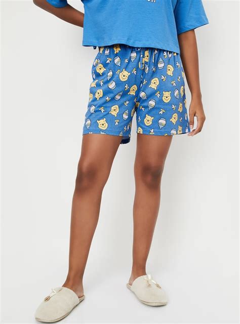 Buy Women Winne The Pooh Printed Shorts Online at just Rs. 399.0 ...