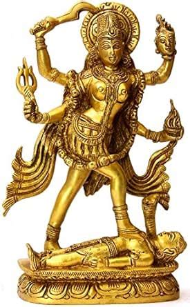 Exotic India Goddess Kali - Brass Statue : Amazon.in: Home & Kitchen