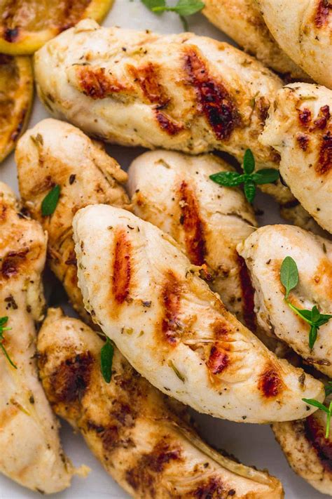 The Best Grilled Chicken Tenders - Nourish Plate