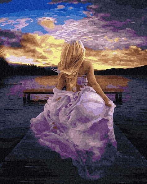 Lilac Dress - Paint by Numbers Kit, Painting for Kids, Students, Adults ...