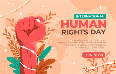 Premium Vector | Human rights day poster