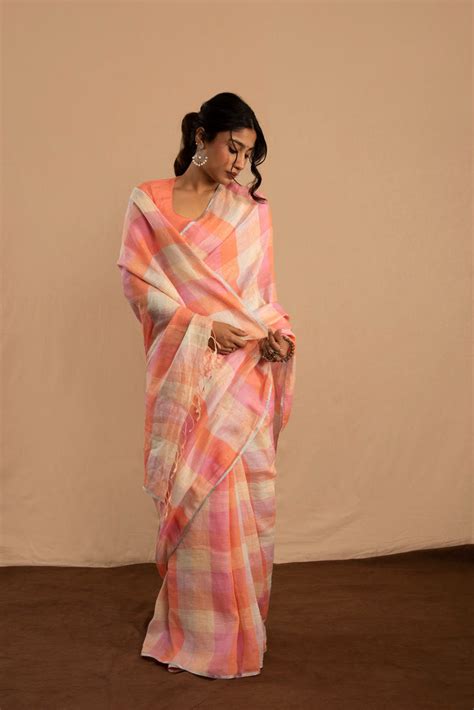 Naushad Linen Sari – kavana.in