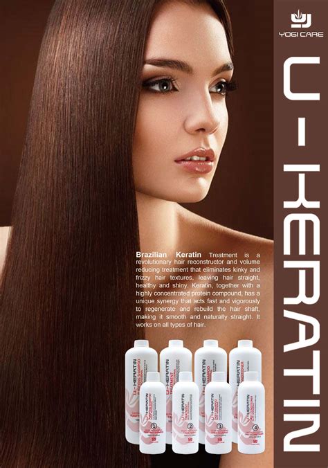 Yogi Care Brazilian Keratin Hair Treatment 1000ml Professional Formula Proven Hair Straightening ...