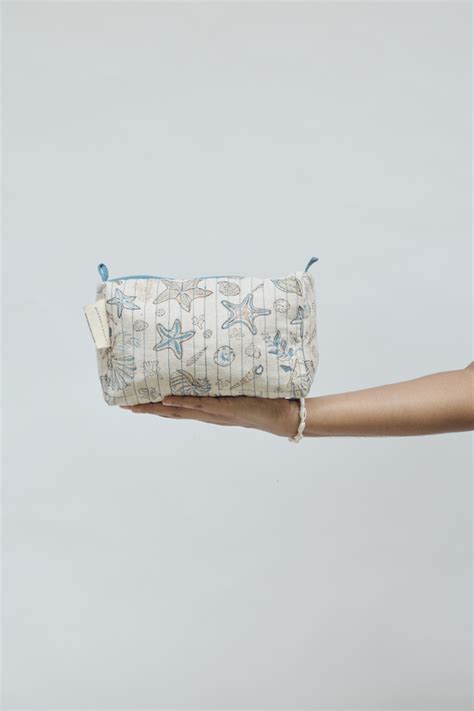 Pearly Ocean Upcycled Make Up Pouch | SUI – Sui