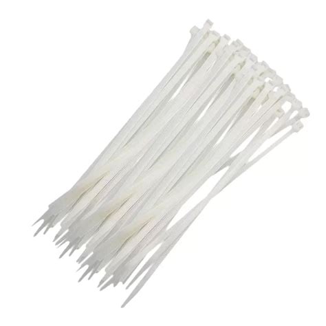 -Abraçadeira Nylon 100 x 2,5 Branca Com 100 Peças Nove54-Abraçadeiras ...