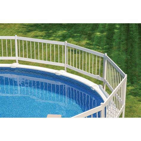 GLI Above Ground Pool Fence Kit - White - Walmart.com - Walmart.com