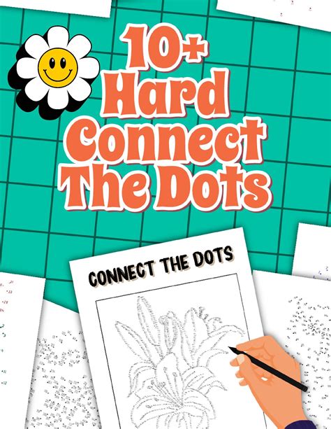 Hard Connect the Dots Printable | Challenging Dot-to-Dot Puzzles for ...