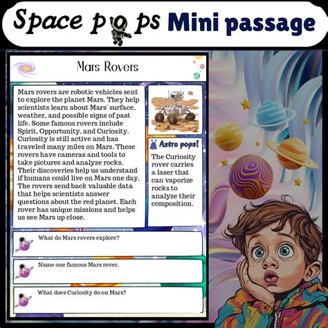 Mars Rovers | Space Pops Reading Passage and Questions – PrintableBazaar