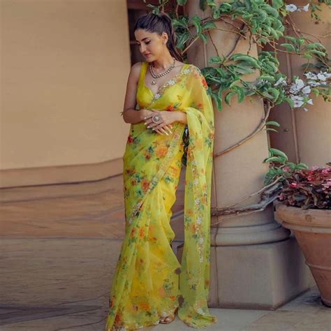 Organza Silk Saree with Digital Print and Handcrafted Khatli