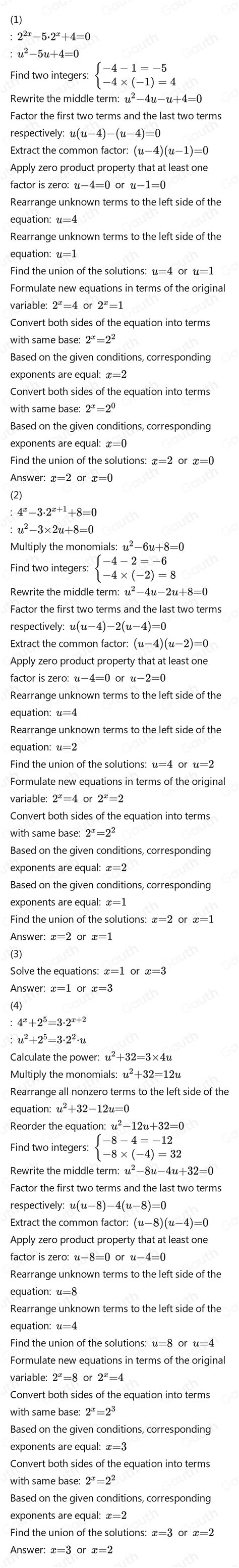 Resuelto:Desarrolla correctamente las siguientes ecuaciones ...