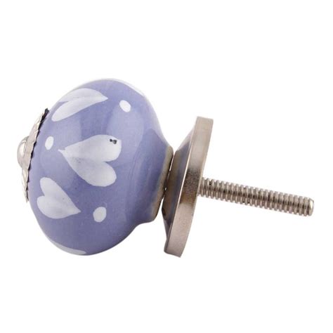 Slate Blue Heart Knobs Online
