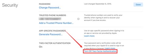 Image result for Turn Off 2 Step Authentication