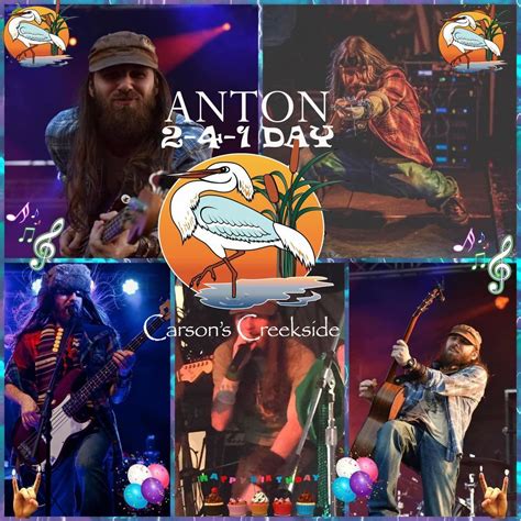 Anton 2-4-1 Day. Music 6-10 PM, Carson's Creekside Restaurant & Lounge ...