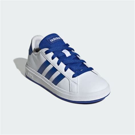 adidas Grand Court Lifestyle Tennis Lace-Up Shoes - White | Free ...