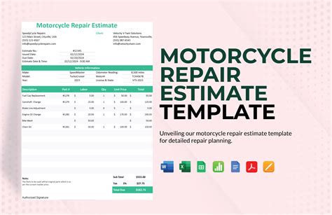 Editable Repair Estimate Templates in PDF to Download