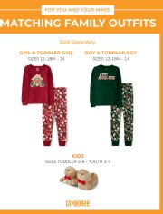 Girls Long Sleeve Gingerbread Snug Fit Cotton Pajamas - Gymmies - RED ...