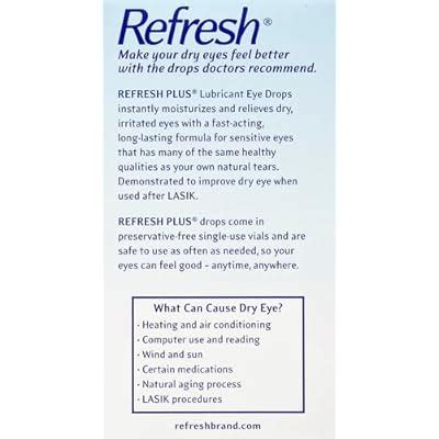 Preservative-Free Refresh Plus Lubricant Eye Drops, India | Ubuy